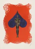 Erté, Spade, serigraph on paper