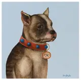 Fatima Ronquillo, Dog with Master's Eye II, Acrylic and watercolor painting on board