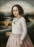 Fatima Ronquillo, La Fortunata, oil on board