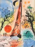 Marc [Moishe Shagal] Chagall, Vision de Paris, lithograph on paper