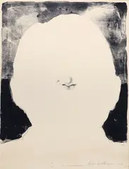 Hiram D. Williams, Man, lithograph on paper
