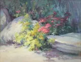 Ann Templeton, Impressionistic Garden, oil on canvas