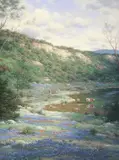 Larry Dyke, Texas Spring, giclee print on canvas