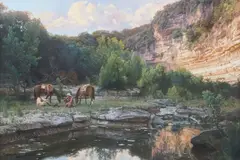 Robert Charles Wygant, Cowboy Coffee Time, giclee on canvas