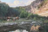 Robert Charles Wygant, Cowboy Coffee Time, giclee on canvas