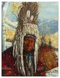 Cameron Elliot Graham, Contemplating an Early Winter, oil on stretched canvas
