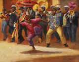Charles William Shaw, Sweet Home Band, oil on canvas
