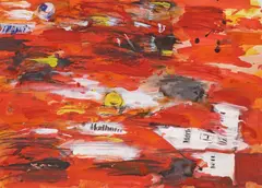 Hans Voss, Devils in Disguise, mixed media on paper