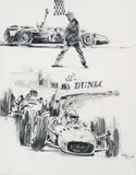 Hans Voss, Victories are Checkered, graphite on paper