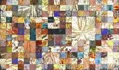Zingaro, Verandah, vitreous enamel collage on board