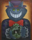 Javier Guerrero, El Jefe, oil on canvas