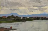 Alexandre Fedorovich Godunov, Village of Shushenskoye, oil on canvas