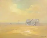 Carl J. Smith, Home on the Plains, oil on canvas