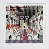Pedro Friedeberg, La Nariz de Cleopatra, silkscreen print in colors on paper
