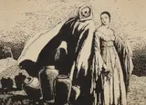 William Fletcher White, Death and the Maiden, graphite and ink drawing on illustration board
