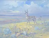 Carl J. Smith, Prairie Sentinel, oil on canvas
