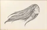 Connie Jenkins, Listening to the Wind, graphite drawing on paper