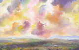 Angus Macpherson, Liquid Sunset, acrylic on canvas