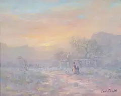 Carl J. Smith, Walk to the Spring, oil on canvas