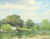 G. Harvey, Bull Creek, oil on board