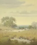 G. Harvey, Dry Winter, oil on canvas