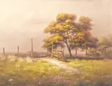 Dalhart Windberg, Western Landscape, oil on canvas