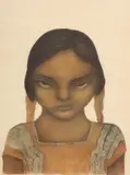Diego Rivera, The Native Girl, offset print on paper