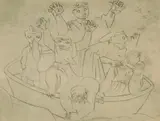 Candido Portinari, The Boat, lithograph on paper