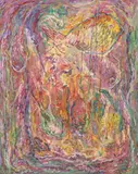 Marvin Meyer Sigel, Underwater Composition, acrylic on Masonite