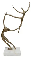 Manuel Carbonell, Two Dancers, Contemporary bronze sculpture