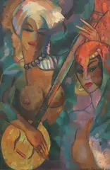 Exotica by Buckley Macgurrin, oil on canvas, offered Jan 2024