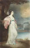 Elizabeth Gulland, Portrait of Isabella Curwen, color mezzotint on paper