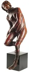 Standing Figure by Bruno Baratier, Life-size leather-clad sculpture, offered Nov 2023