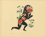 Tim Paul, Wild Woman, serigraph on paper