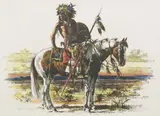 Roy Andersen, Native American Warrior on Horseback