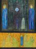 Jackie Rieves Watson, Seven Sisters, mixed media painting on canvas