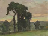Albert Regagnon, Sentaraille (Ariege), oil on board