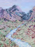 Judith L. Seay, River Landscape, oil on canvas