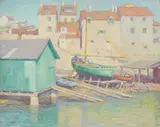 William Chadwick, Village Dry Dock, oil on canvas