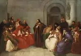 Edward Matthew Ward Ra, Jan Hus at the Council of Constance, oil on canvas