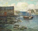 Paul King, Snug Harbor, oil on canvas