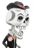 Felipe Linares, Catrin, Folk art painted cartoneria (papier-mache) calavera sculpture