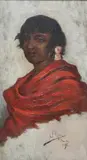 José Arpa, Portrait of a Woman from Andalusia, oil on panel