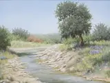 Lyndon Anderson, Hill Country Landscape, acrylic on canvas