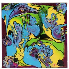 Relative Identity by Petronella Greer, acrylic on stretched canvas, offered Oct 2023