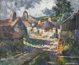 Robert Falcucci, Landscape, oil on canvas