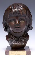 Buste de Coco by Pierre-Auguste Renoir, Patinated bronze sculpture, offered Sep 2023