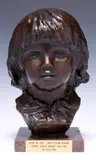 Pierre-Auguste Renoir, Buste de Coco, Patinated bronze sculpture