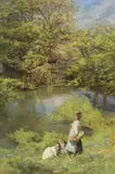 Edgar Barclay, The Lark's Nest, oil on canvas