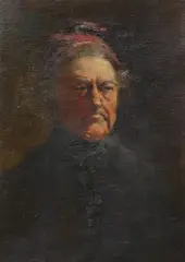 George Paul Chalmers, Portrait of a Man Wearing a Scarf, oil painting on canvas